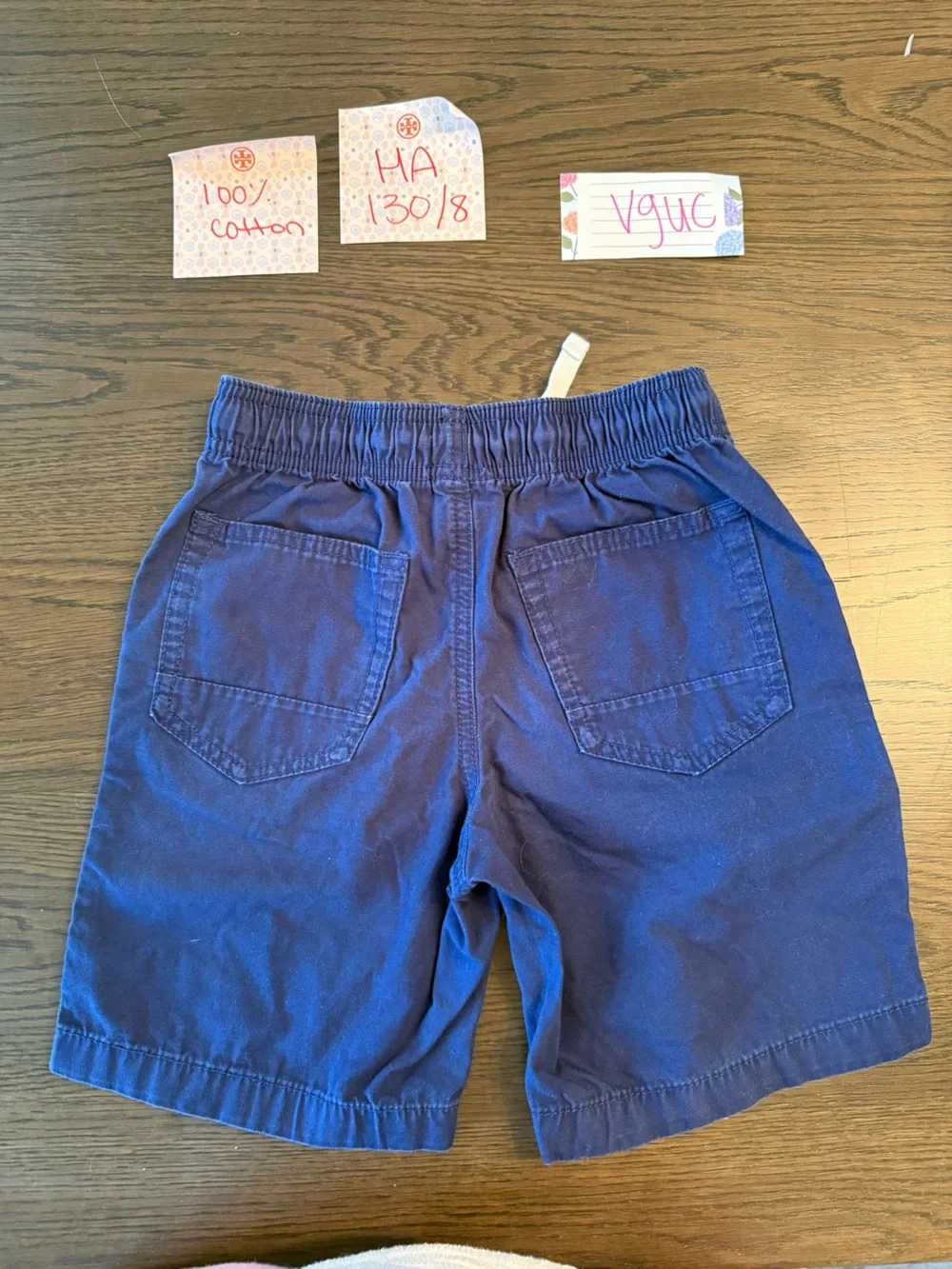 Hanna andersson 130 cm boys Navy Blue Cotton Pull-On Shorts